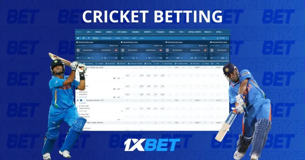 Paano magtaya sa cricket sa 1xBet Philippines
